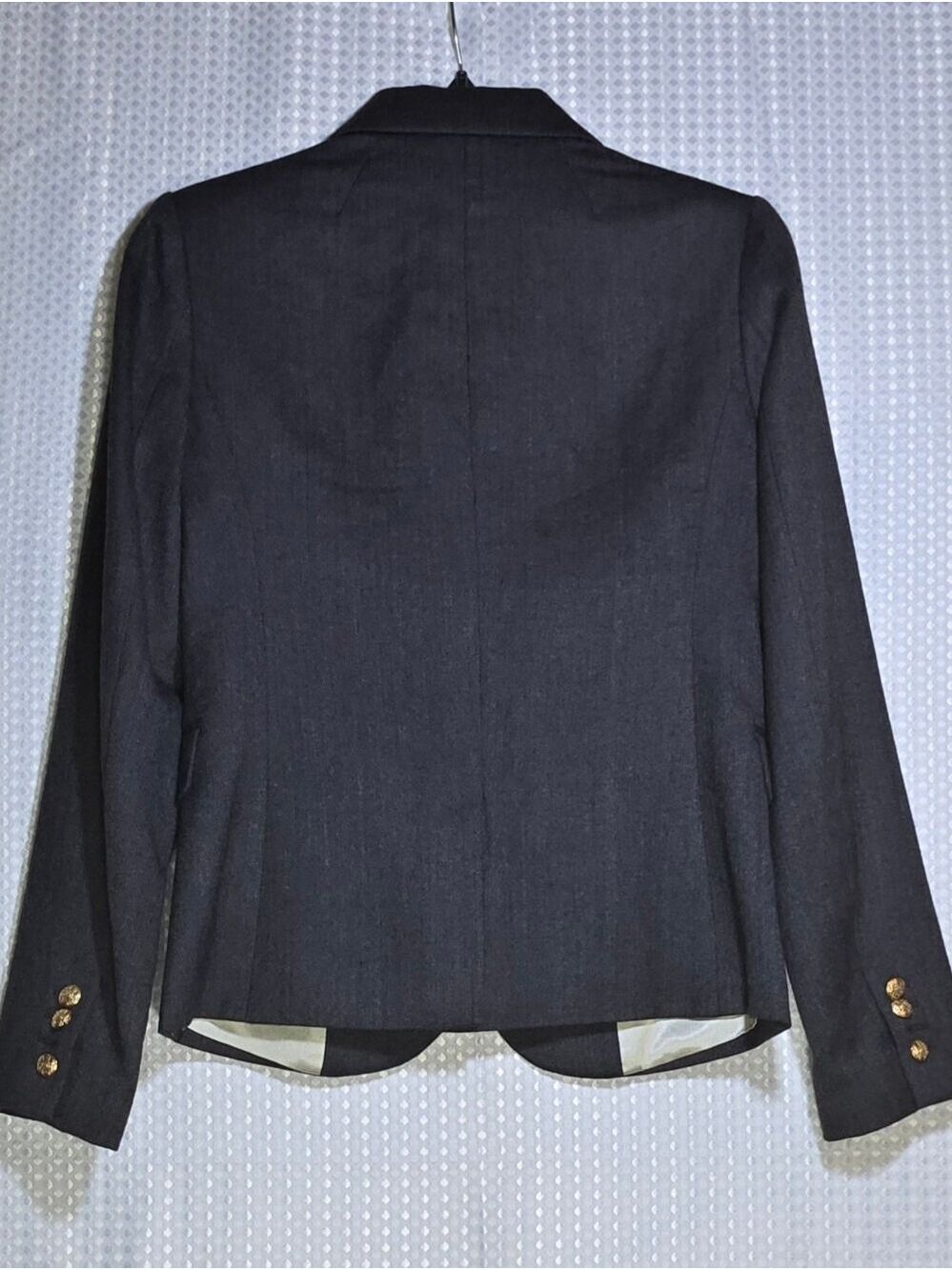 J.Crew Charcoal Gray Wool Schoolboy Blazer Classic Prep Ivy League Gossip Girl - Picture 8 of 13